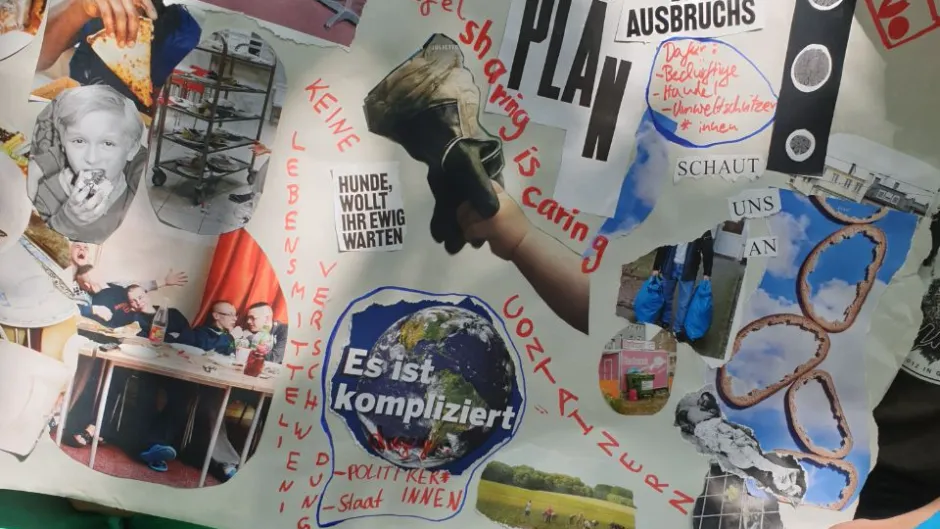Junge Menschen präsentieren Aktionsideen